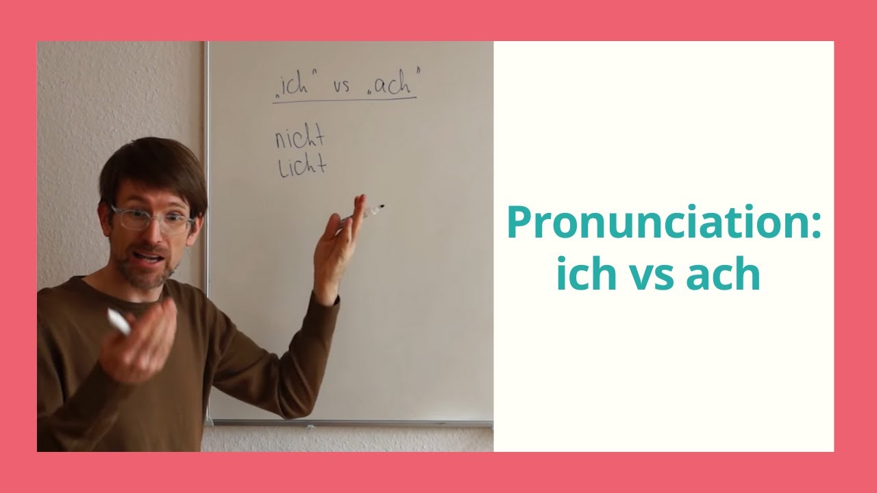 Aussprache: ich vs ach