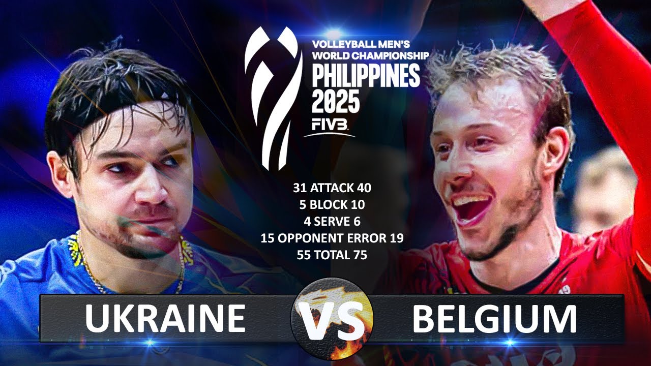 Ukraine vs Belgium | Men's World Championship 2025