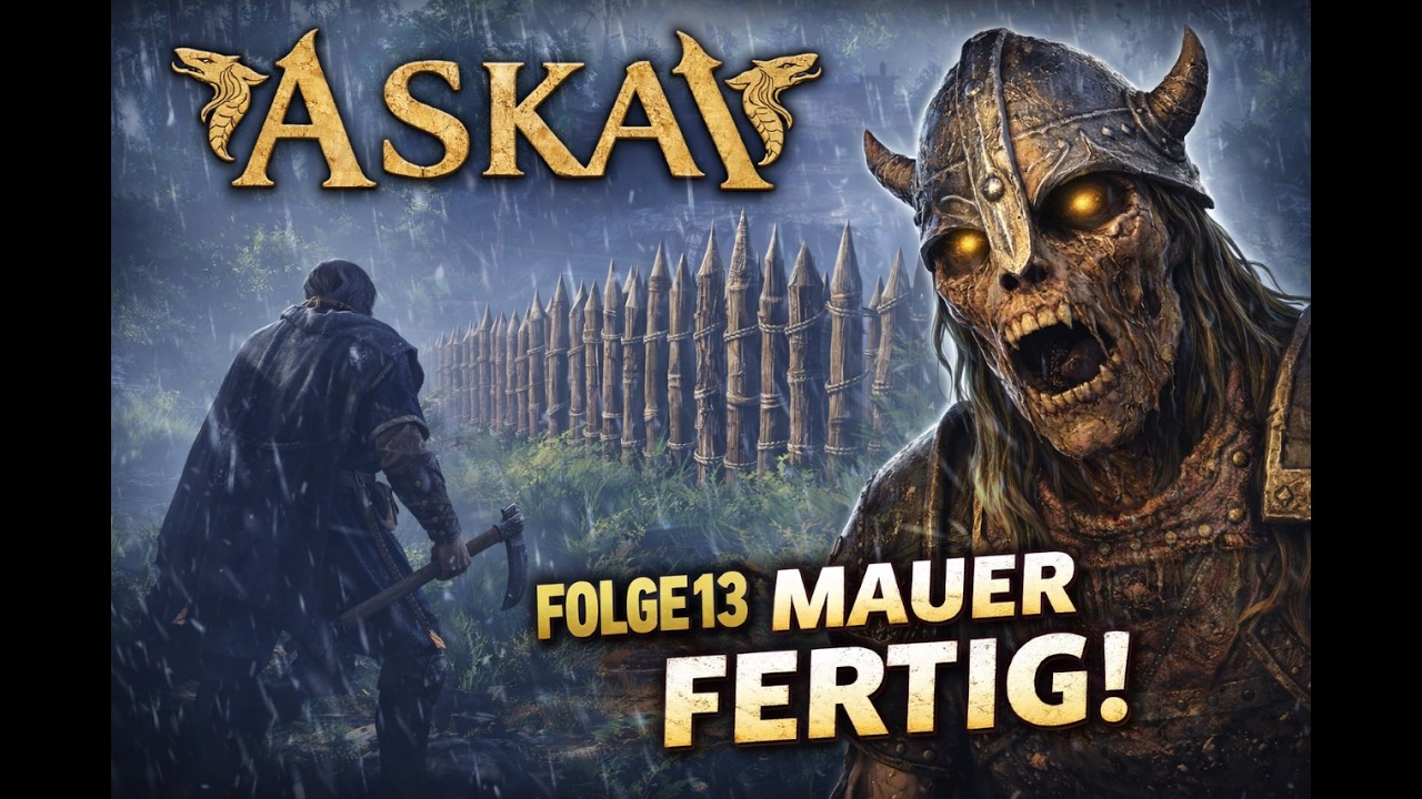 ASKA Let’s Play #13 – Die Mauer ist fertig! 🏰⚔️