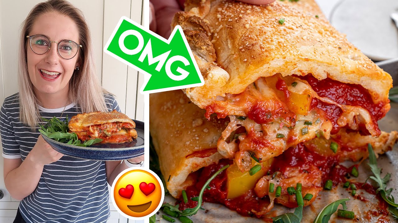 EASY! Gluten Free Calzone Recipe 🍕 3-Ingredients, No yeast, low FODMAP