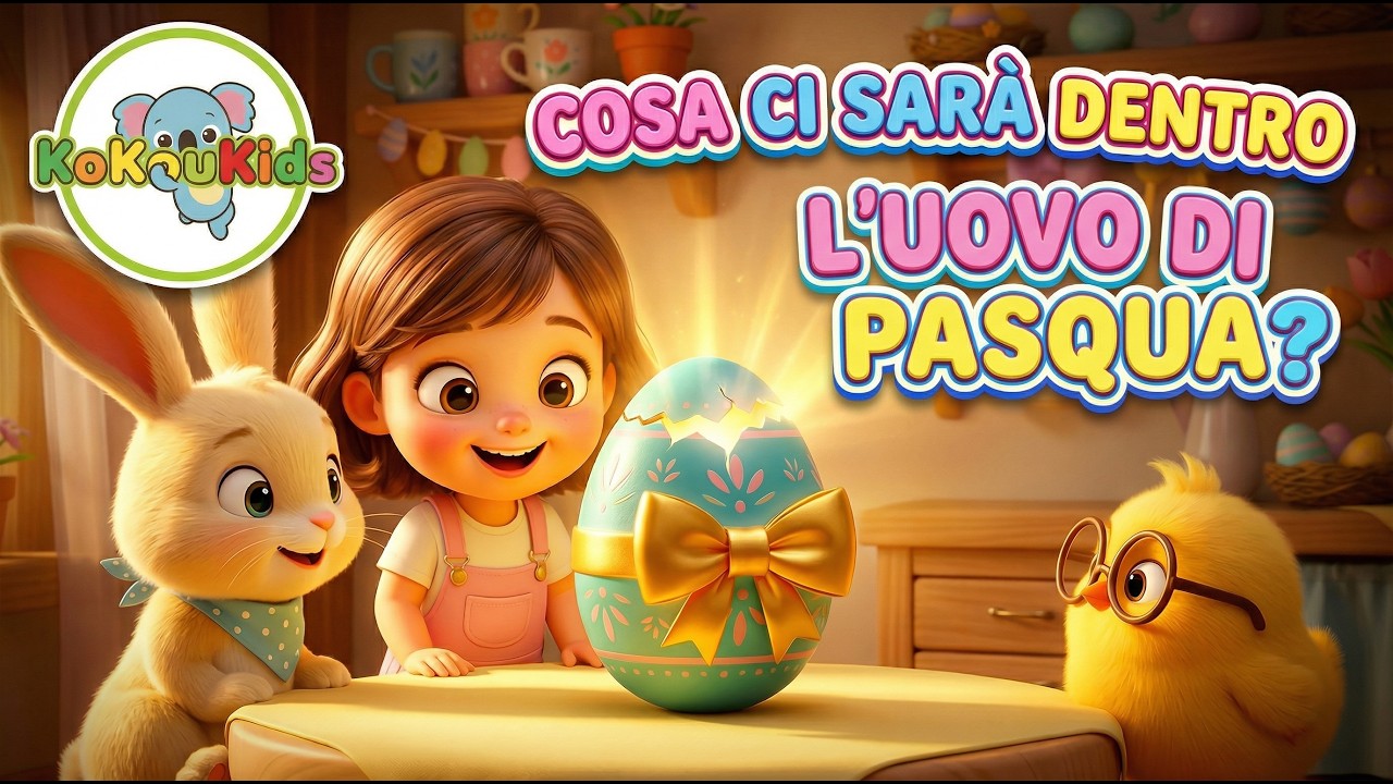 🐰 È Pasqua Chissà! 🥚 Canzone di Pasqua per Bambini | Sorpresa nell'Uovo | KoKouKids