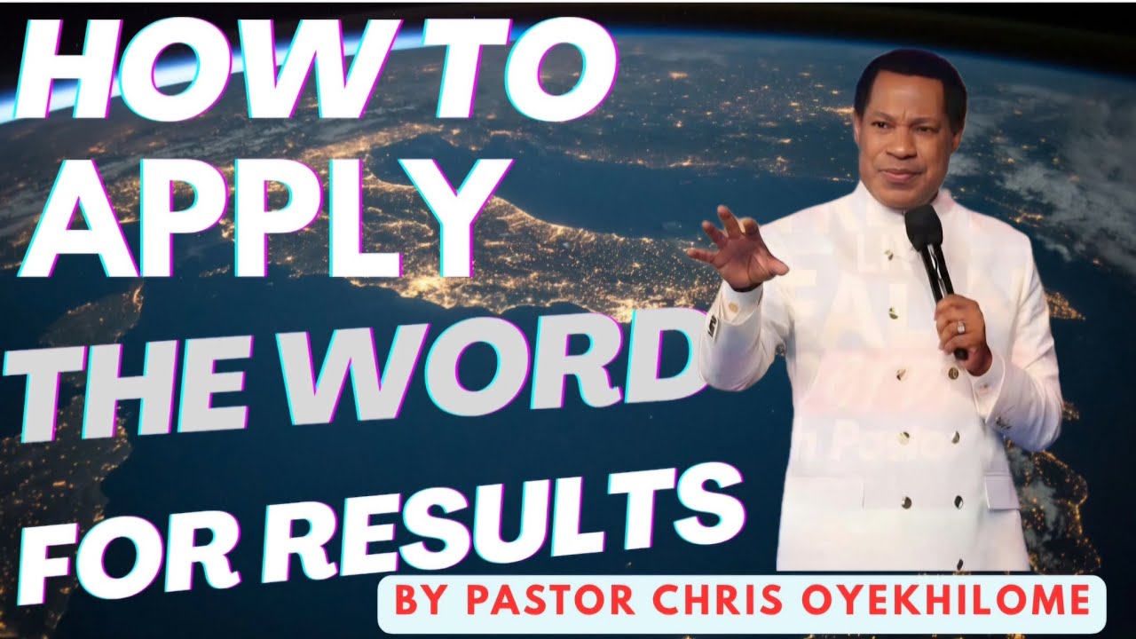 THE WORD OF GOD PRODUCES RESULTS ONLY WHEN YOU KNOW HOW TO APPLY IT AND ACT ON IT.