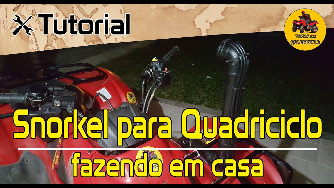 Aprenda a fazer um Snorkel para quadriciclo / Making a snorkel for atv