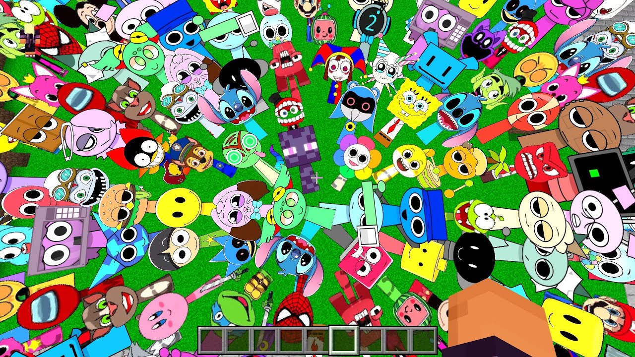 Too Much SPRUNKI OC Nextbots in Maze Minecraft PE