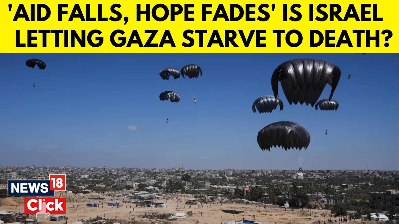 Planes Drop Humanitarian Aid Into Gaza Strip As Israeli Fire Reportedly Kills At Least 18 | N18G