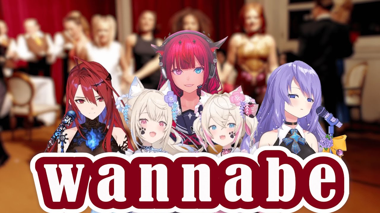 [Hololive Karaoke Mashup] Wannabe - Spice Girls by Moona, IRyS, FUWAMOCO and Elizabeth