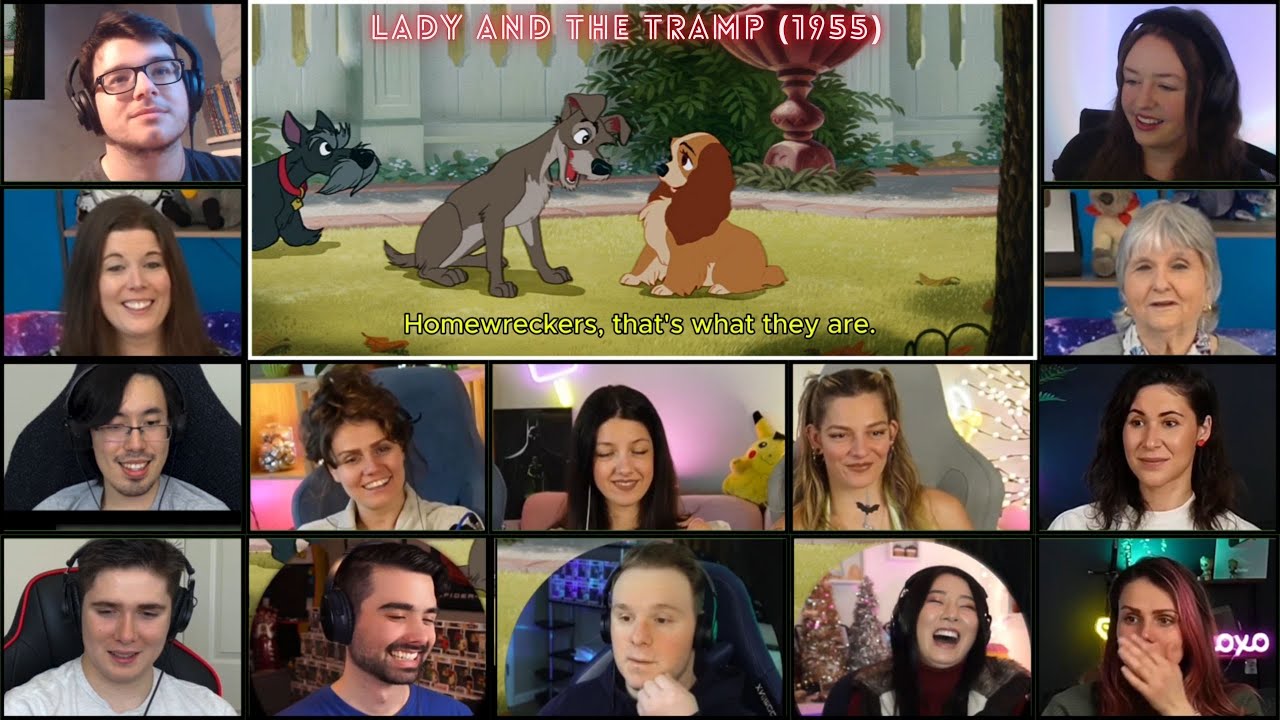 LADY AND THE TRAMP (1955) REACTION MASHUP