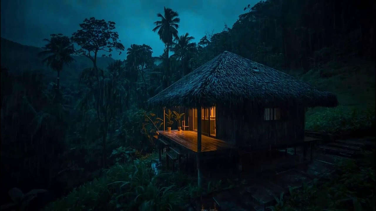 Deep Healing Rain 🌧️ Heavy Tin Roof Rain Sounds for Sleeping