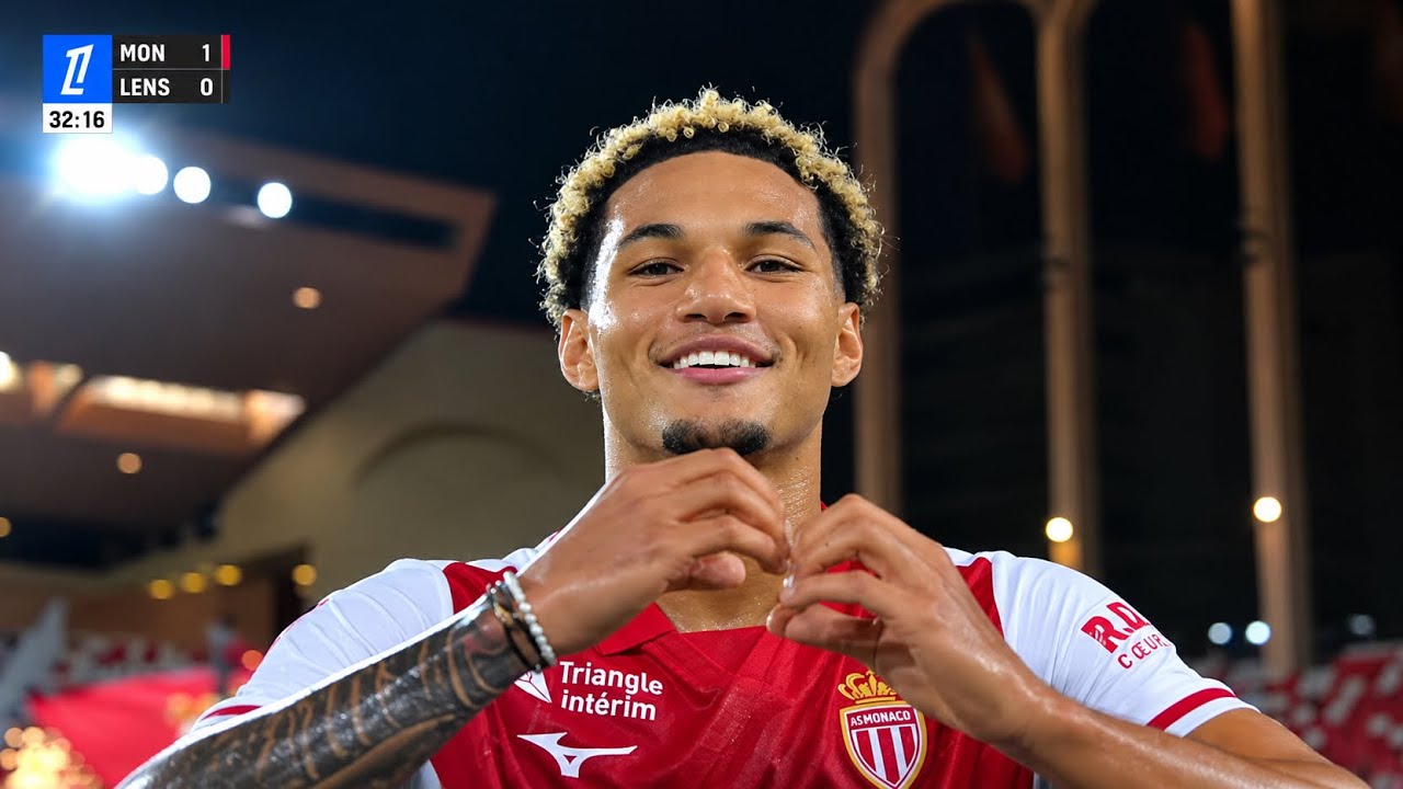 Paris Brunner GOAL vs Lens :&bull; Monaco 1-0 Lens