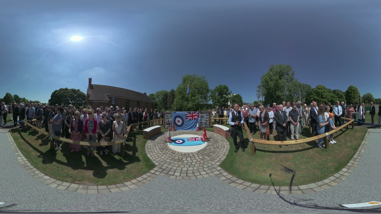 RAF Locking TG3 Dedication Area Unveiling Ceremony 17th May 2025 in 360