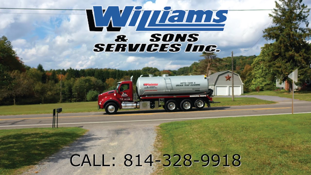 Williams & Sons Services - Cleaning a septic tank