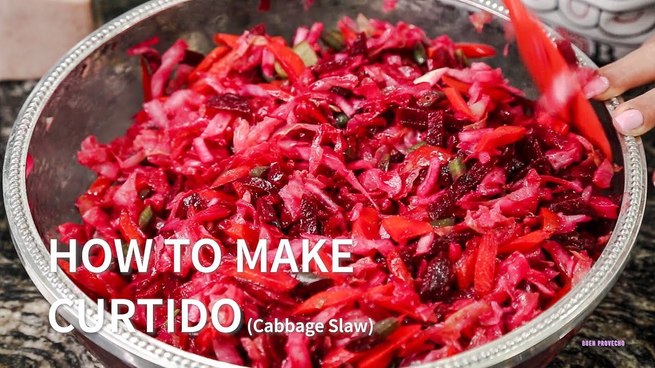 HOW TO MAKE CURTIDO | HOW TO COOK CABBAGE SLAW | CABBAGE COLESLAW | GUATEMALAN CURTIDO RECIPE (PT 1)