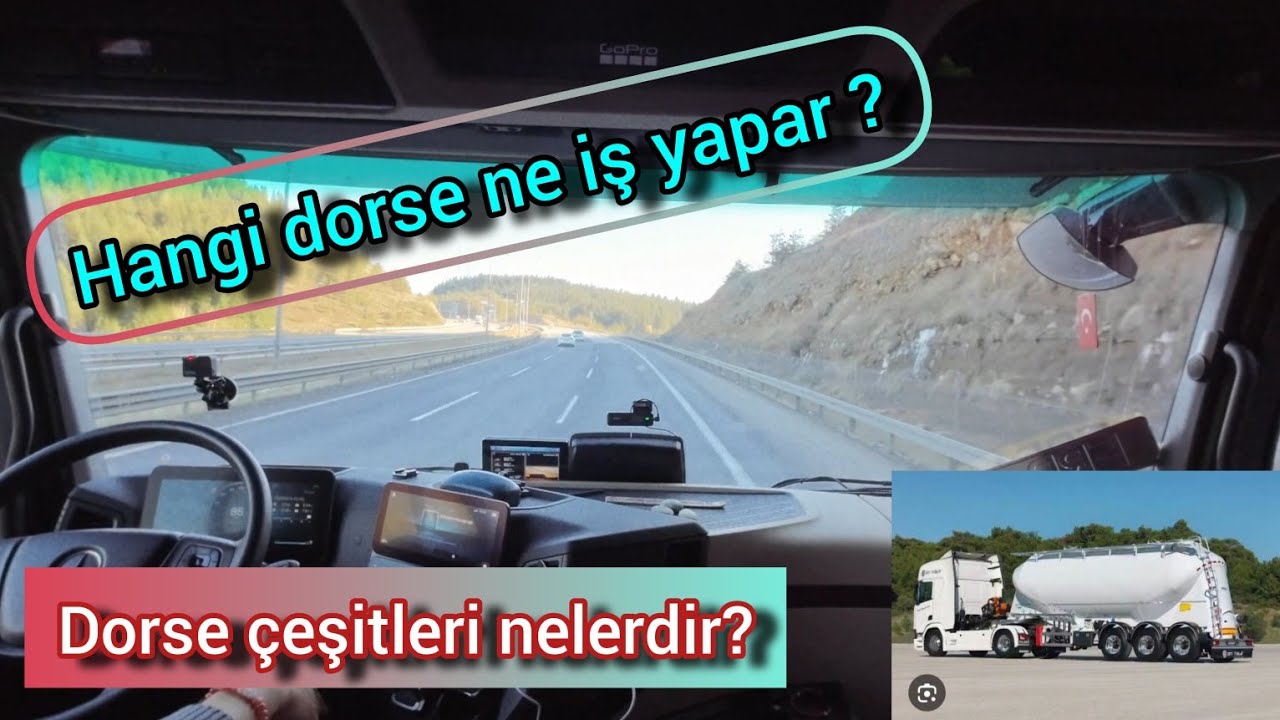 TIR DORSESİ ÇEŞİTLERİ NELERDİR? | HANGİ DORSE NE İŞ YAPAR? |OTOBANDA YANAN OTOMOBİL| ANKARA DÖNÜŞÜ!!