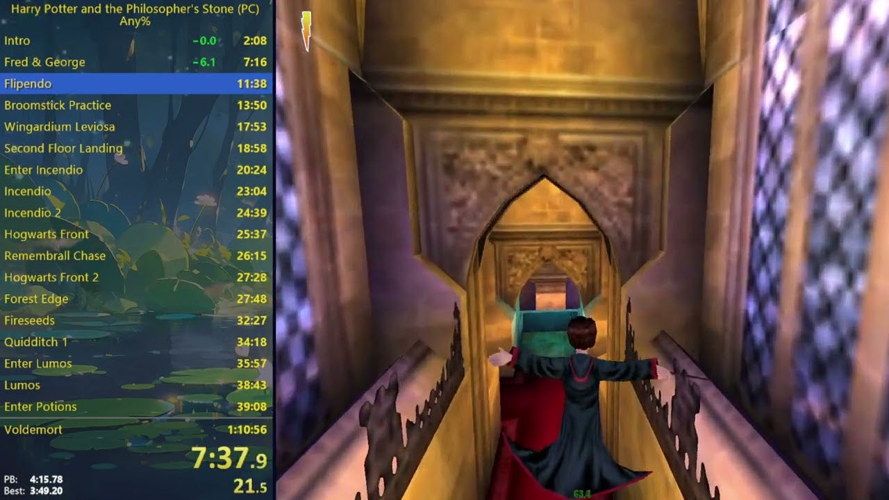 The best Harry Potter 1 any% run that never was...