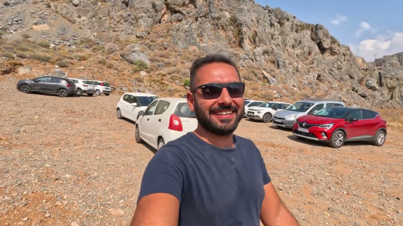 Пляж Калипсо, Крит, пешеходная экскурсия в формате 4K, съёмка с дрона, Греция, 2023