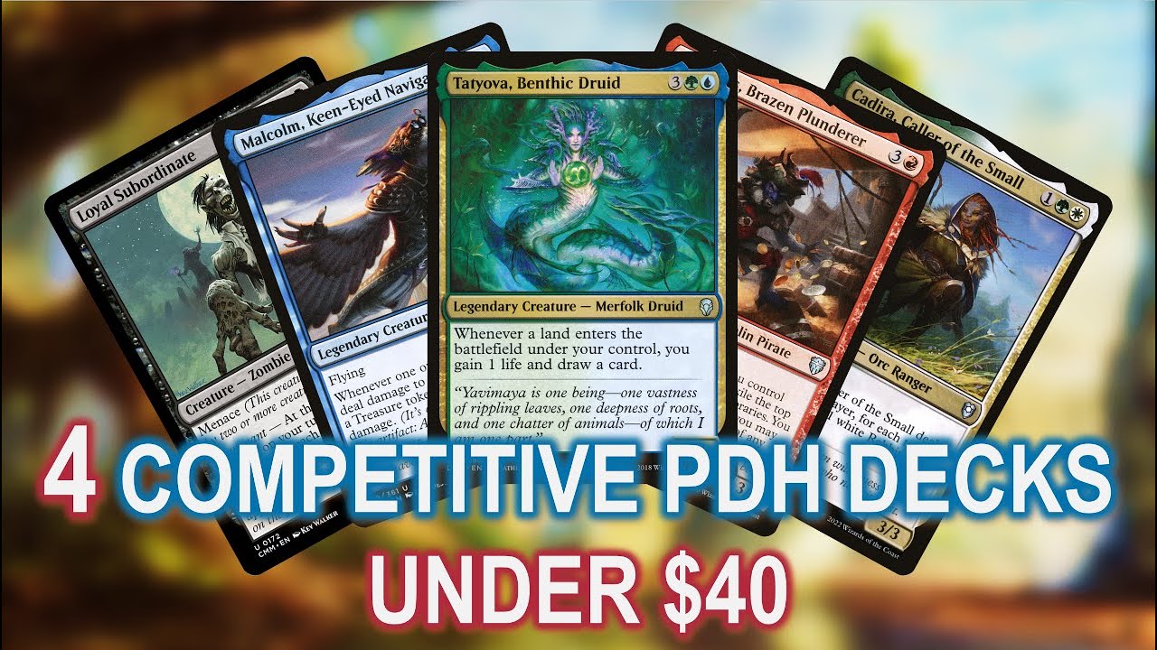 Four Competitive Pauper EDH Precons Under $40