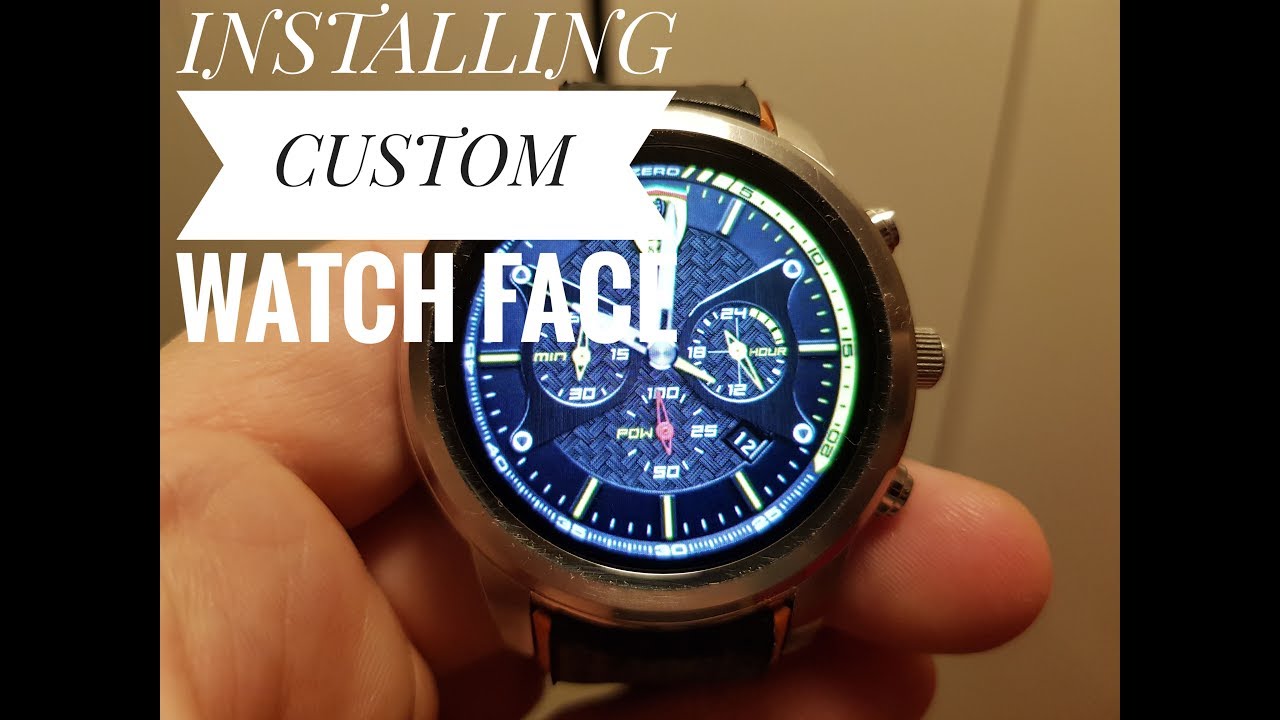 Lemfo Lem5 how to install custom watchfaces - android smartwatch - DIY