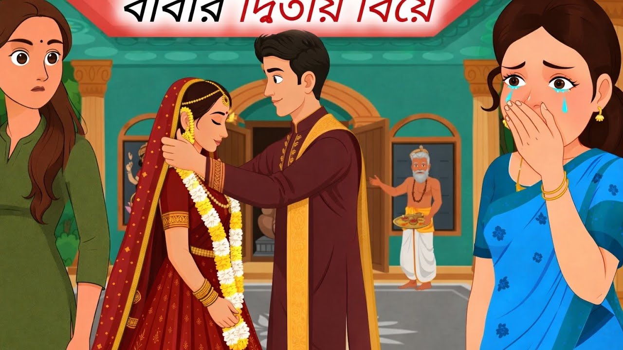 বাবার দুই বিয়ে ll Bengali Moral Stories ll Thakumar Jhuli ll Bangla cartoon ll New cartoon 