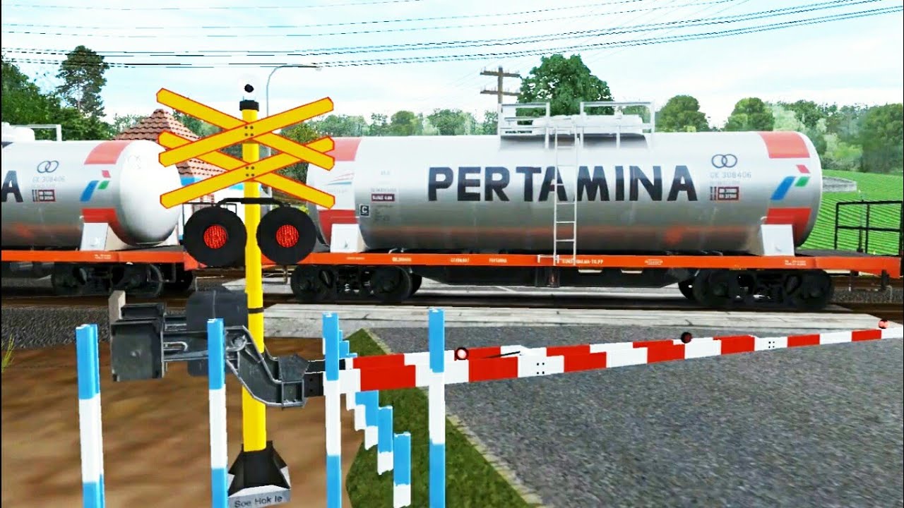 Trainz Simulator Indonesia : Kompilasi Perlintasan Kereta Api Episode 13