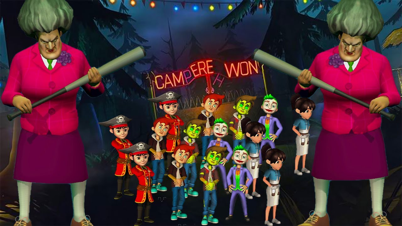 Miss T in Playtime Adventure Multiplayer - Catch All The Kids In The Mysterious Camping Area