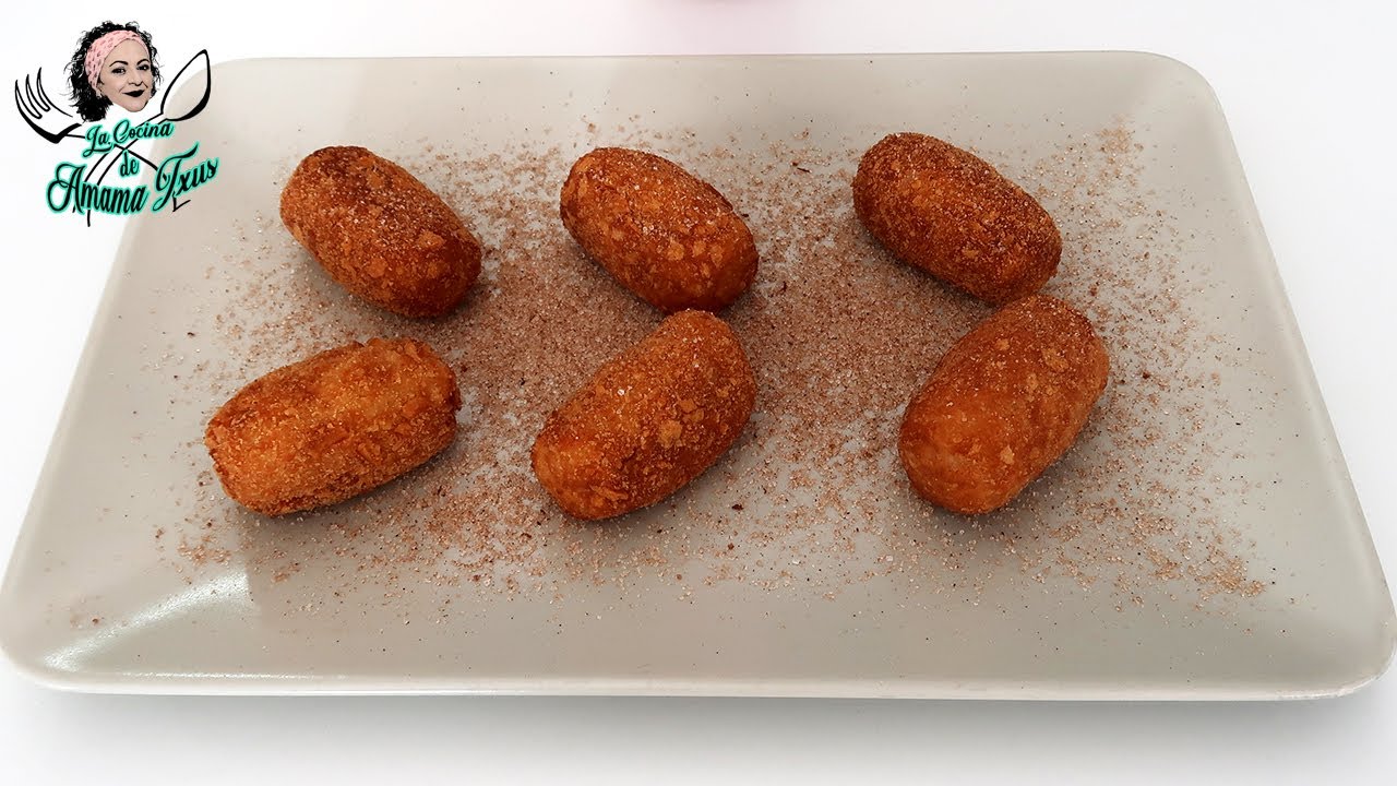 Croquetas de arroz con leche DELICIOSAS   AMAMA TXUS