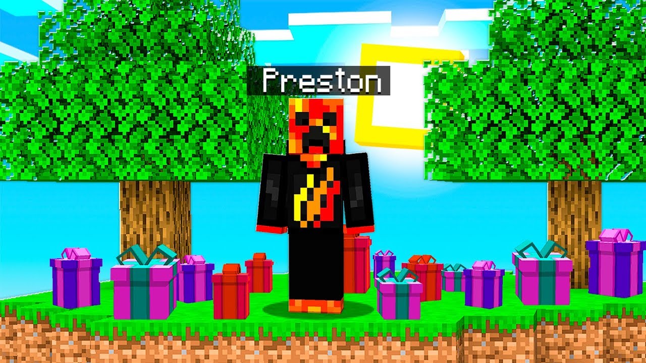 GIFTING FAMOUS YOUTUBERS IN MINECRAFT!