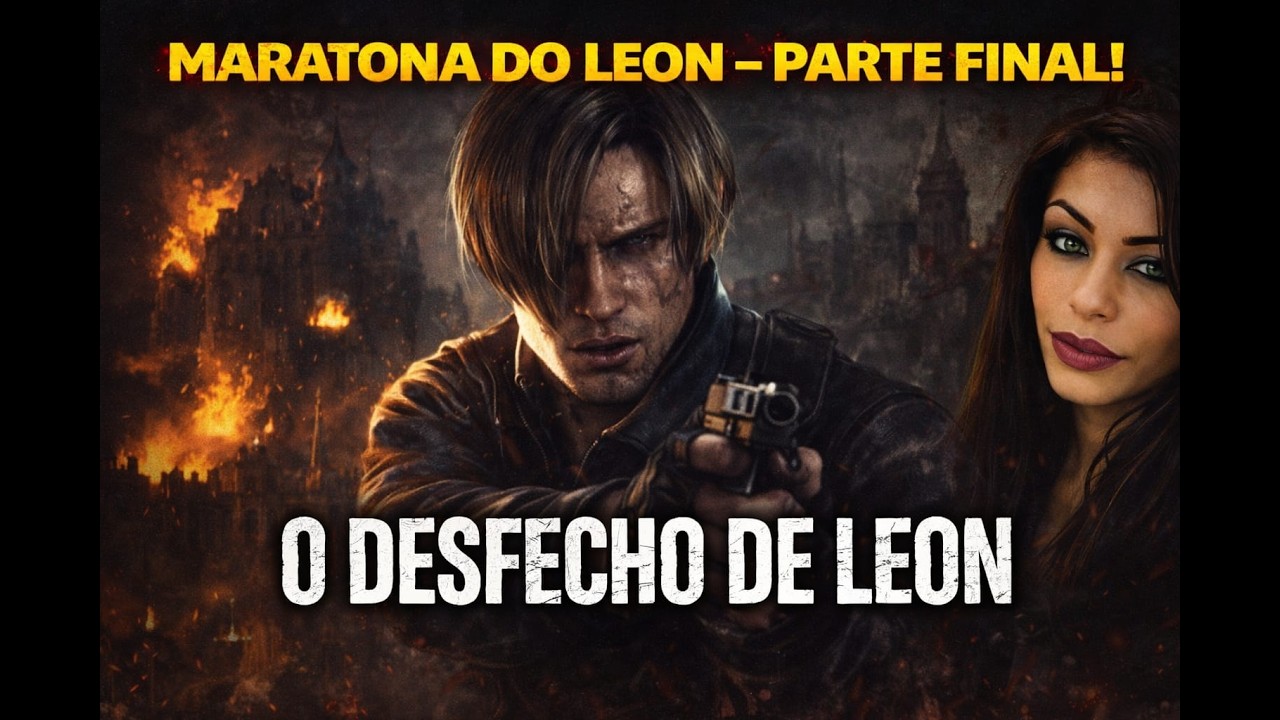 LIVE RESIDENT EVIL; PARTE 2 DE LEON BORA RELEMBRAR DA HISTORIA DO BONITAO DA FRANQUIA+BATE PAPO