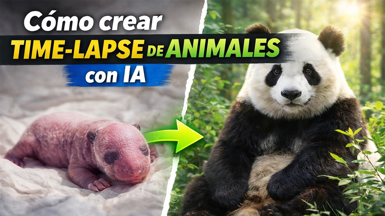COMO crear TIME LAPSE de ANIMALES con IA (GUIA 2026)