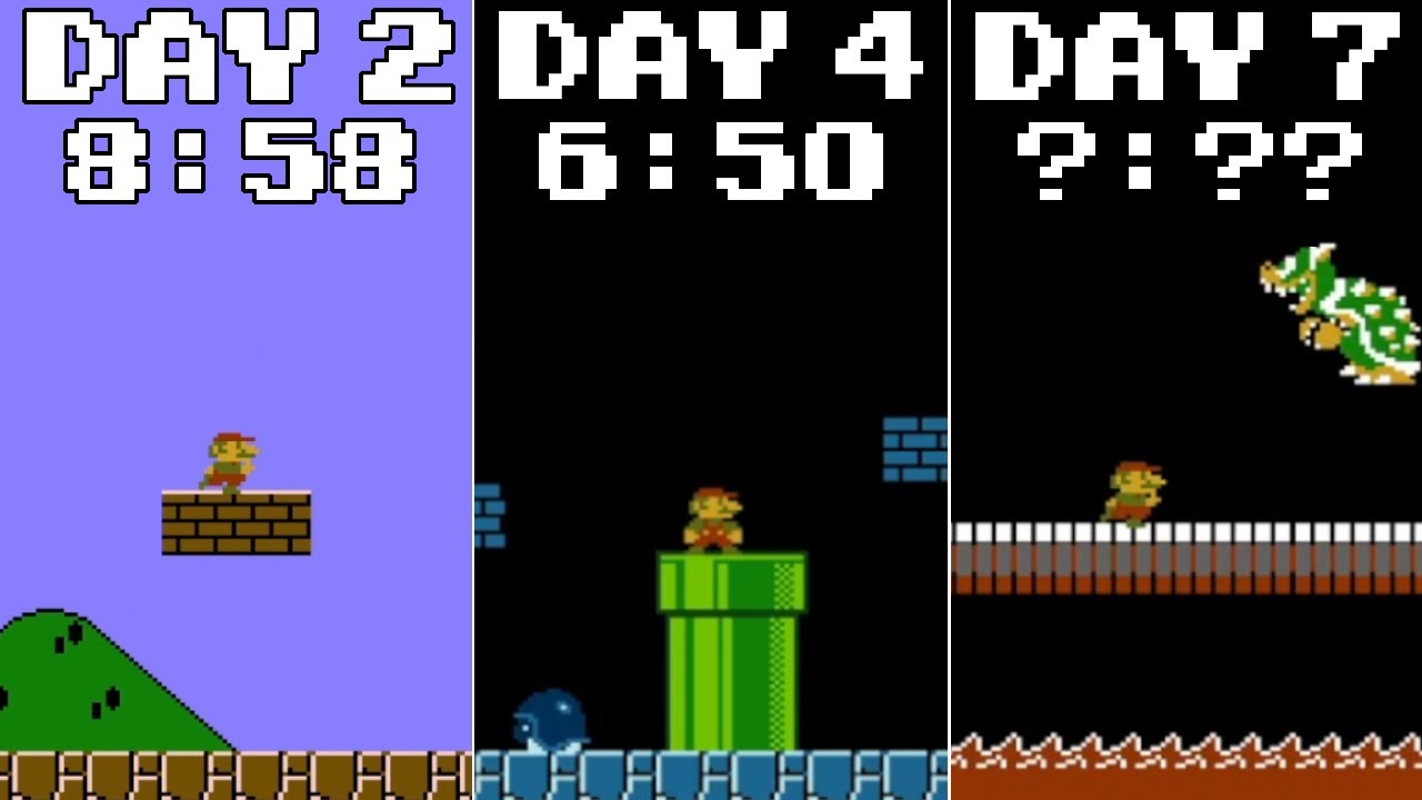 How Fast Can You Speedrun Super Mario Bros In 1 Week?