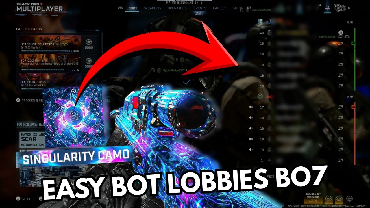 How to get BOT LOBBIES in COD BO7 INSTANTLY Unlock Singularity Camo, Max Lvls in Black Ops 7!