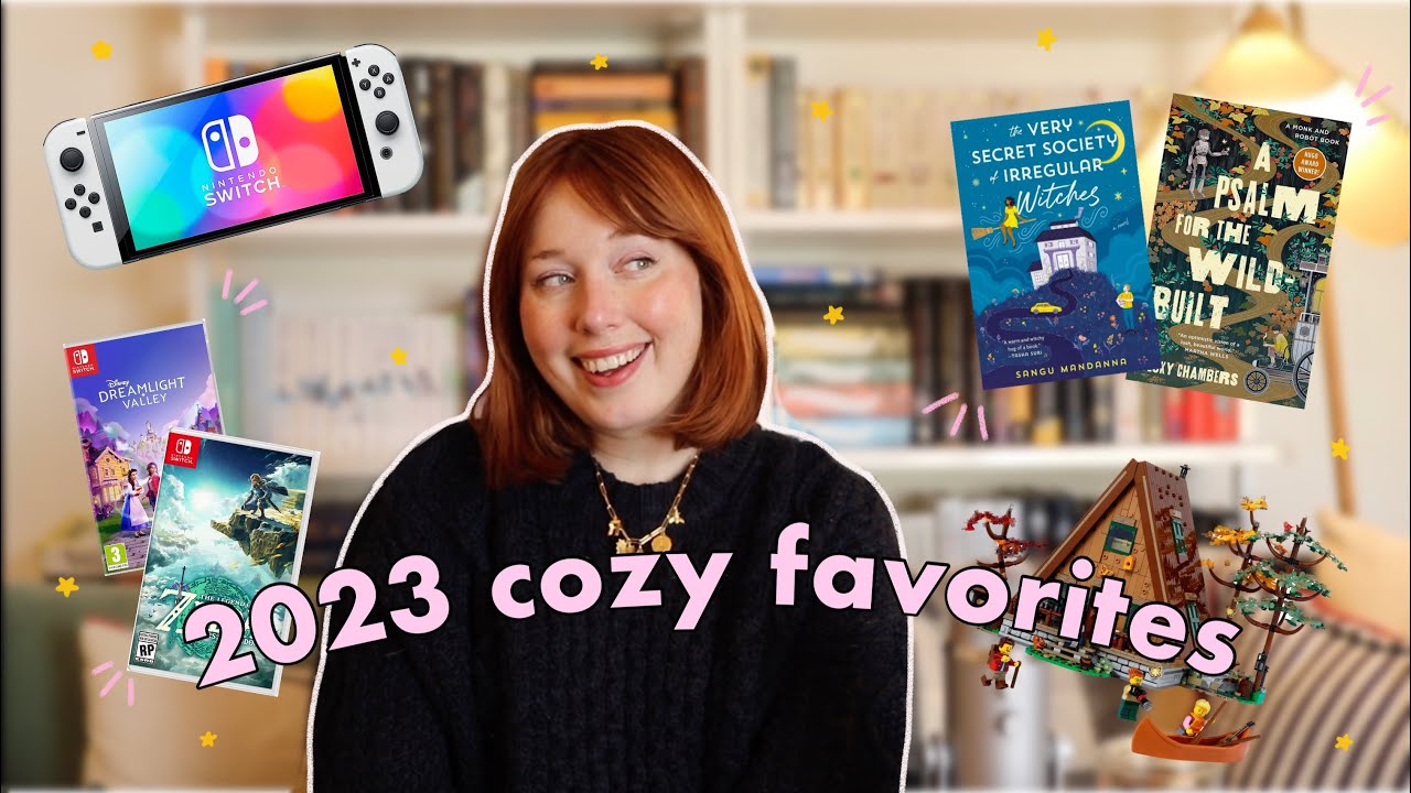 2023 cozy favorites! cozy games, books, hobbies & I created a pin!