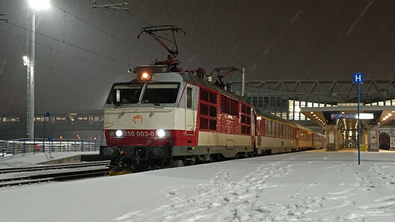 Odchod Ex 640 Tatran zo stanice Poprad - Tatry ... 22.1.2026