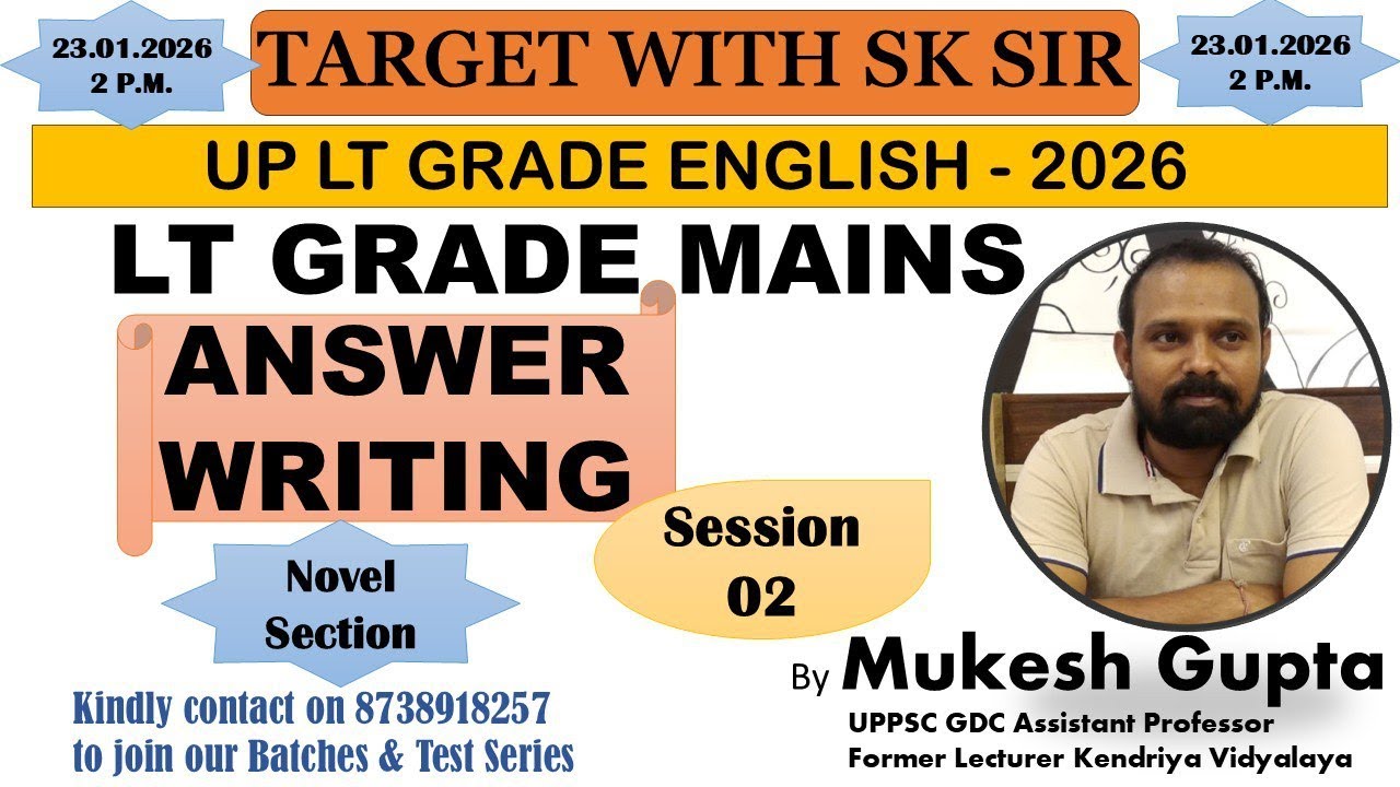 Session 2 Answer Writing by Mukesh Gupta Sir