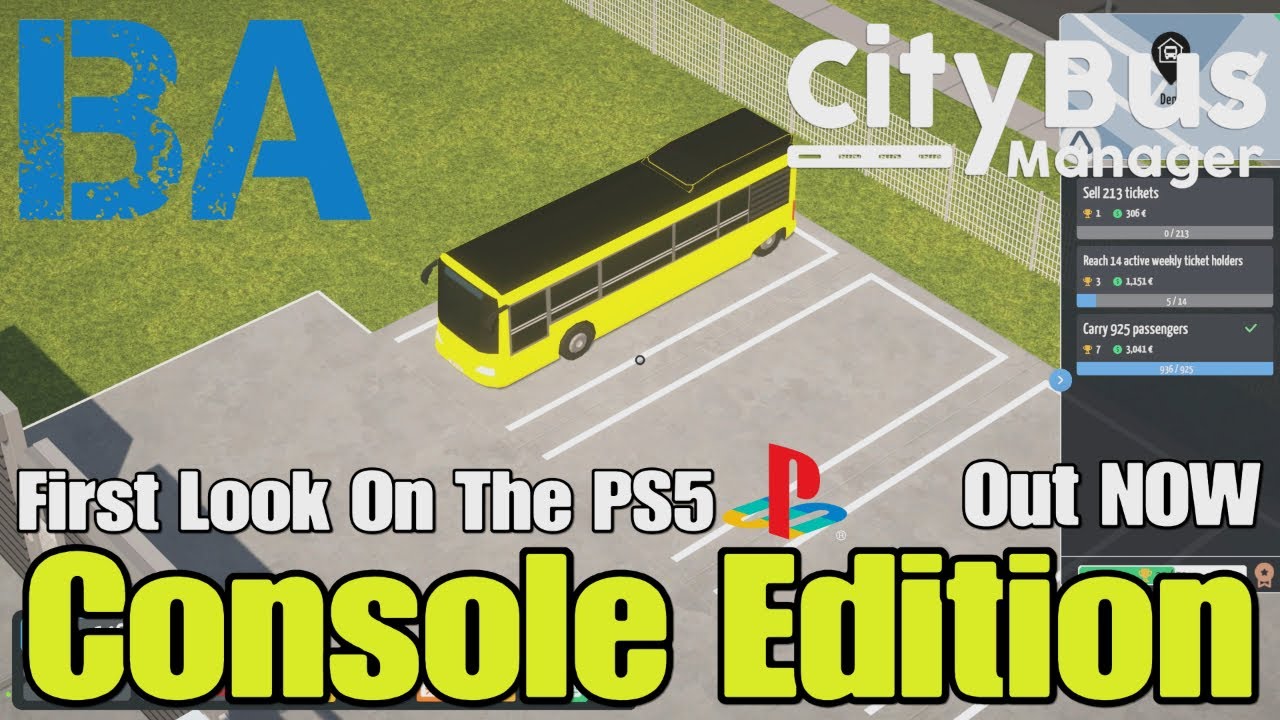 CONSOLE EDITION First Look! - City Bus Manager - Out NOW On PlayStation & Xbox