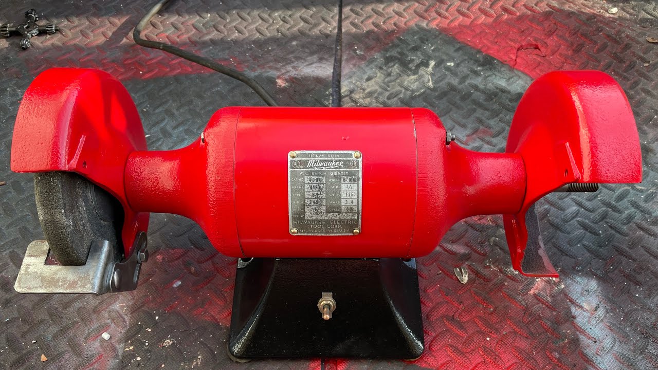 Vintage Bench Grinder Restoration (Milwaukee)