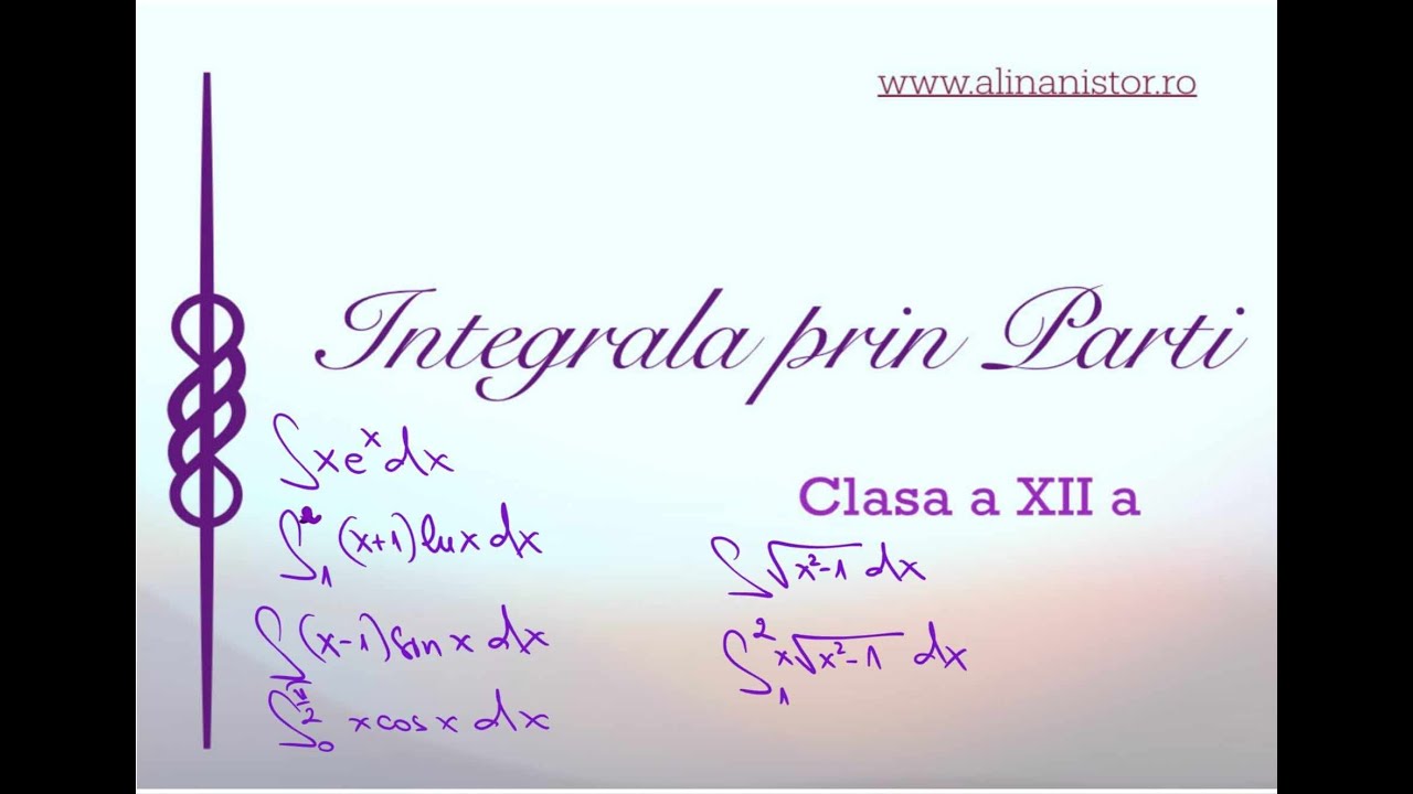 Integrarea prin parti (Integrale nedefinite si Integrale definite )