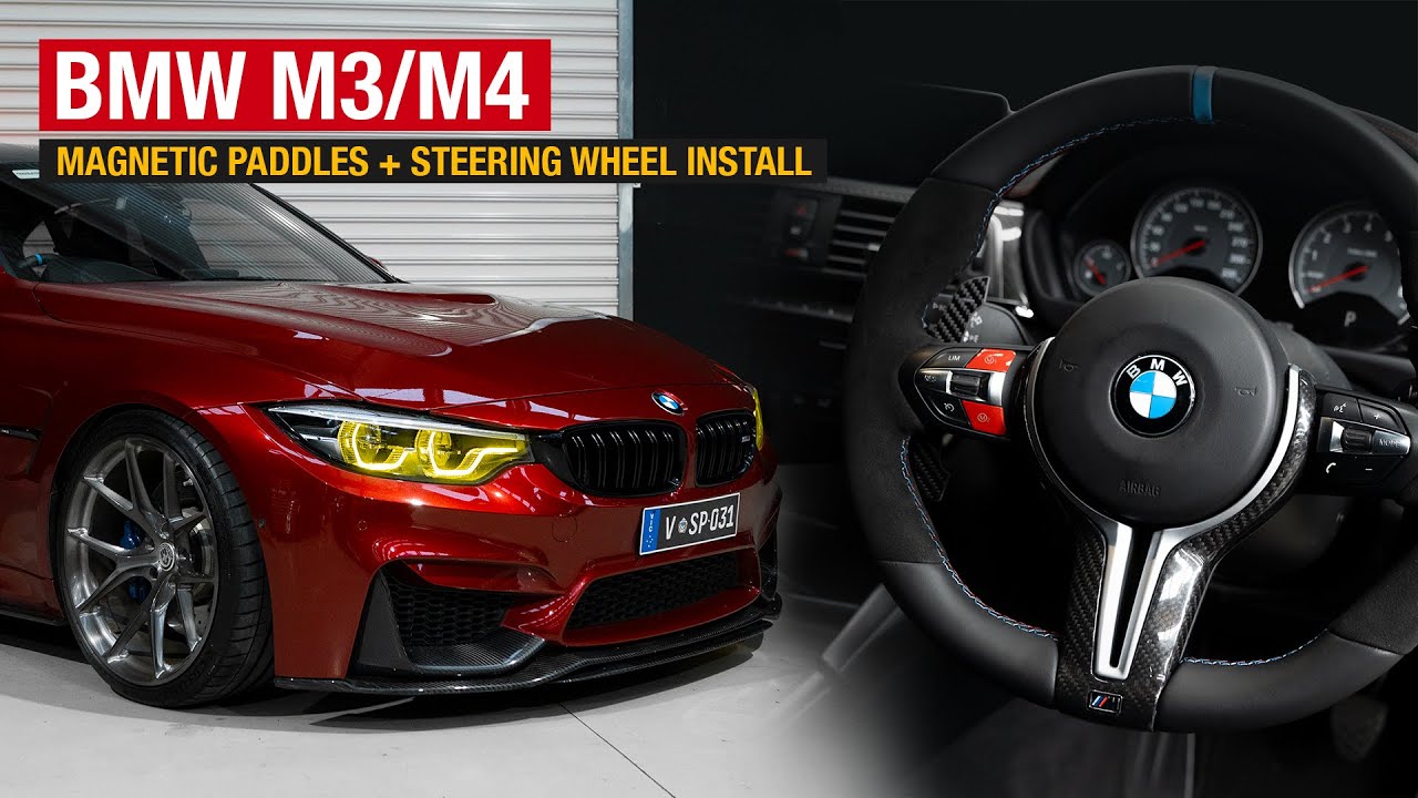 BMW M3 (F80) / M4 (F82) Magnetic Paddle Shifters & Steering Wheel Install - Tutorial