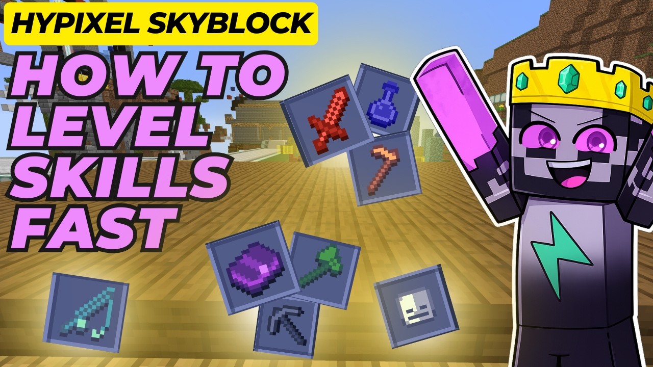 Level Up Skills INSANELY Fast in Hypixel Skyblock (Best XP Guide)