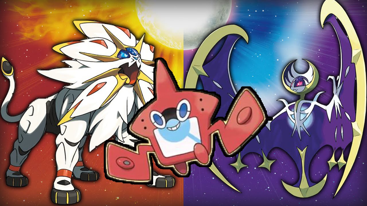 NEW ROTOM! POKEMON SUN AND MOON LEGENDARY TYPINGS REVEALED! TRAILER ANALYSIS