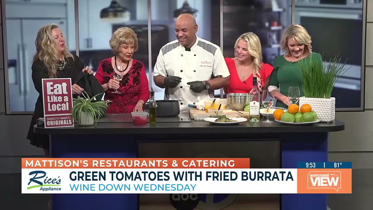 Wine Down Wednesday | Chef Alex's Green Tomato & Fried Bara Cheese Delight