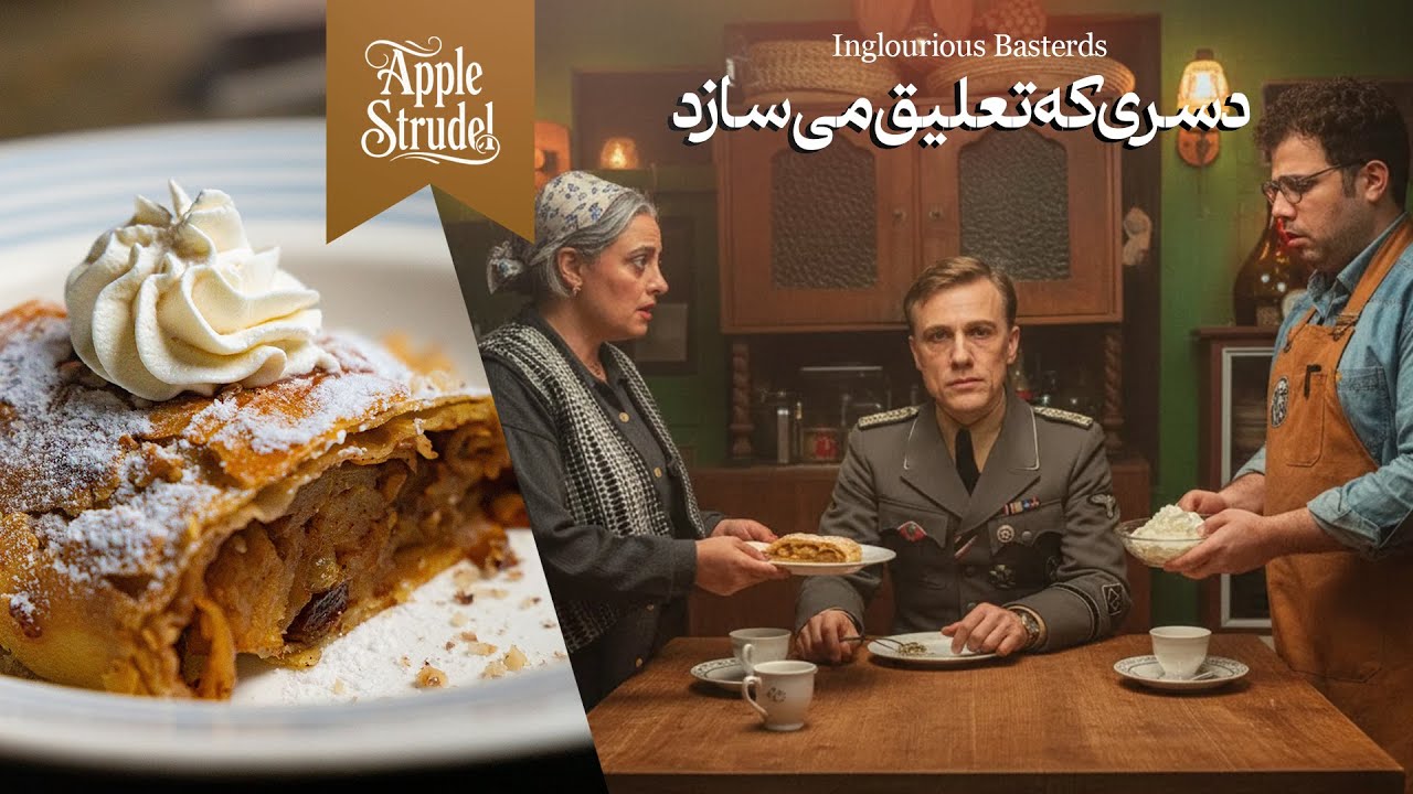 طرز تهیه اشترودل سیب اصیل اتریشی؛ دسری که در تاریخ سینما ماندگار شد! 🍎🥧