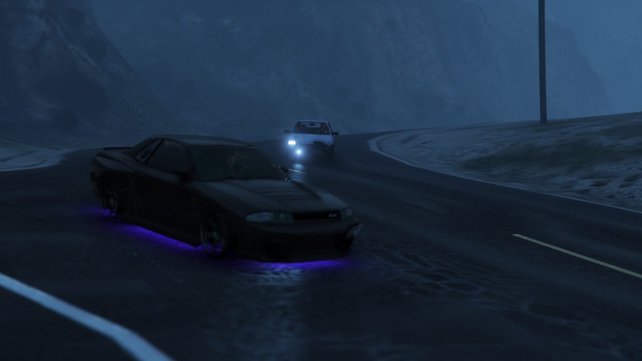 [GTA5] 토우게 1대1 고갯길 레이스(시참)