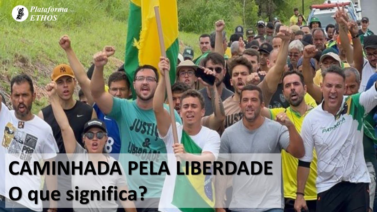 Caminhada pela liberdade liderada por Nikolas Ferreira