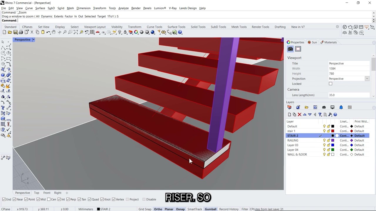 Как создать потрясающие дизайнерские лестницы в Rhino 3D