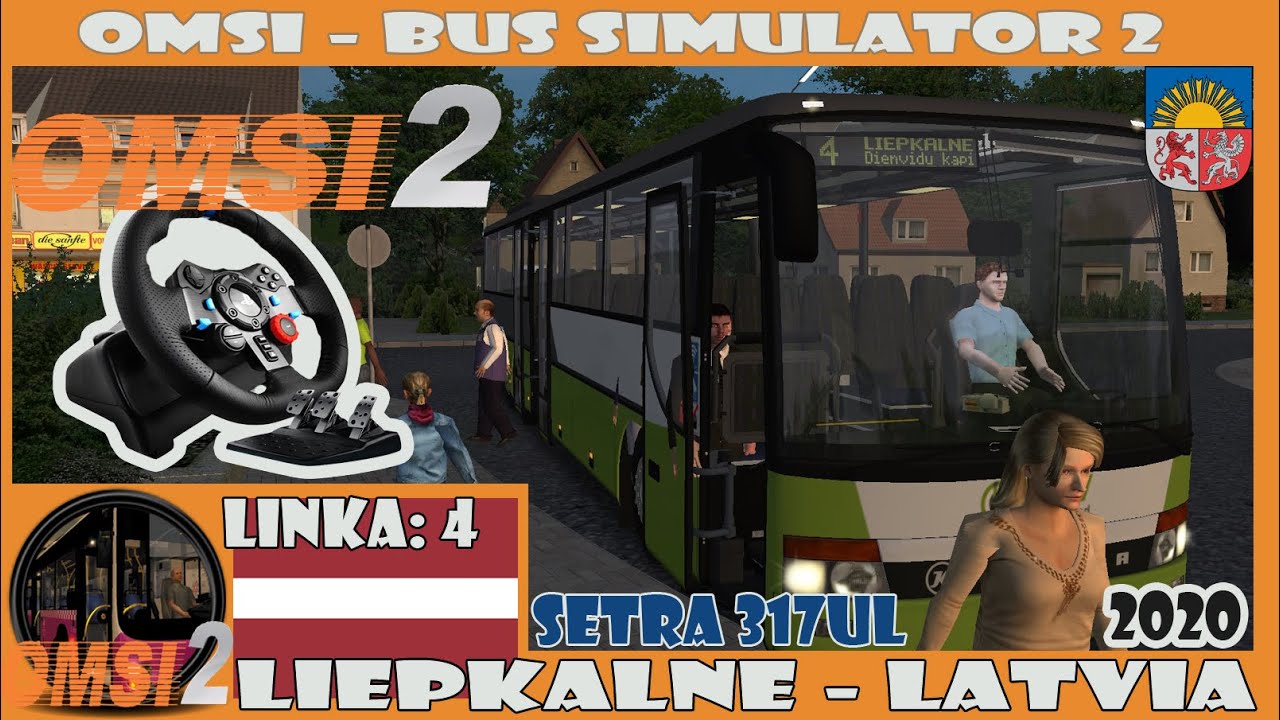 OMSI 2 (2020) - Liepkalne: 4 - (SETRA 317UL) Logitech G29