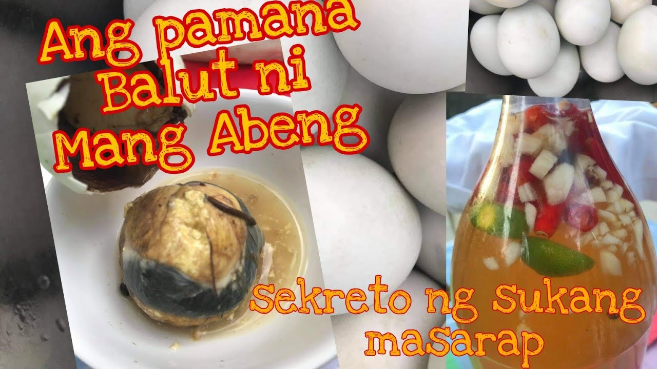 PAANO MAGLUTO NG BALUT AT GUMAWA NG SUKANG MASARAP