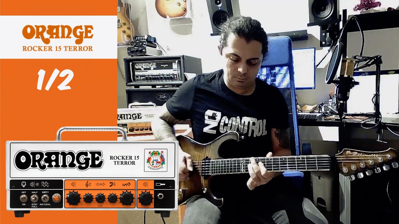1/2 Tutorial in italiano: Marco D'Andrea con la testata per chitarra Orange Amps Rocker 15 Terror