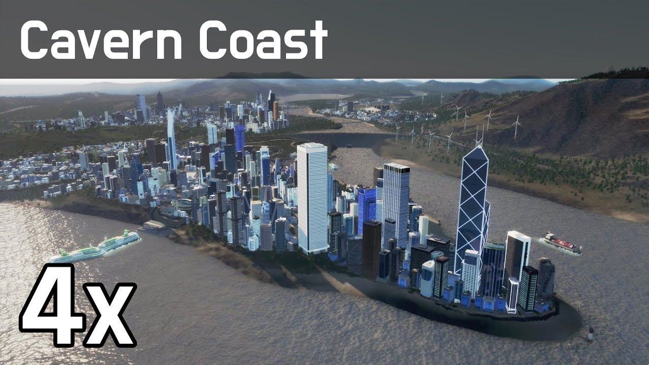 Cities Skylines Parklife - Cavern Coast, 시티즈 스카이라인 - 동굴 해안