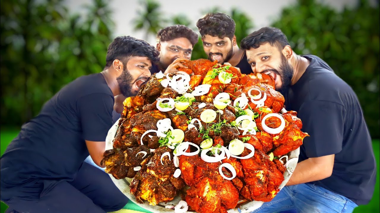 చికెన్ కబాబ్ రోస్ట్|FULL CHICKEN ROAST|whole fried chicken recipe #cooking in village|weekly special