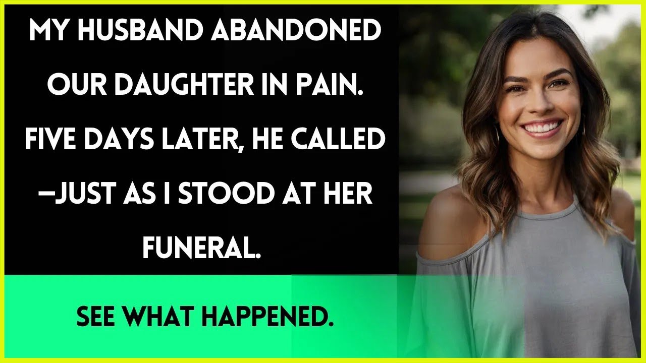 My husband left our daughter to suffer—then called while I was at her funeral. Find out why...